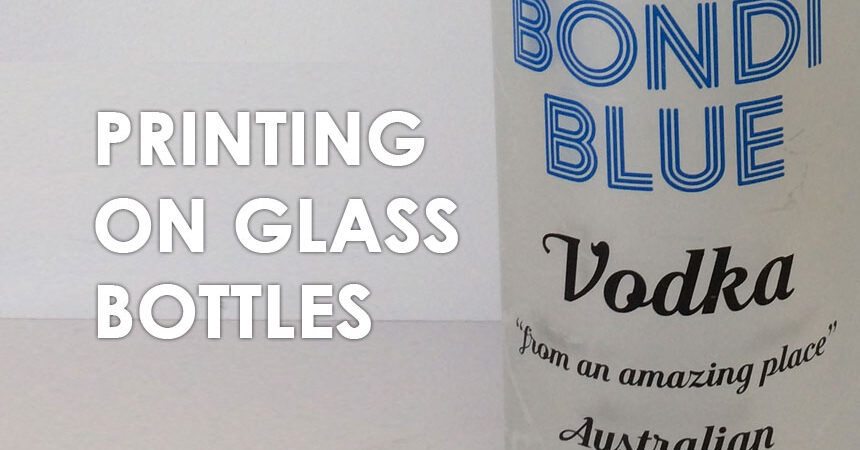 Printing on glass bottles